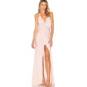 NWT Lovers + Friends Xael Gown in Rose, XXS — Revolve Dress